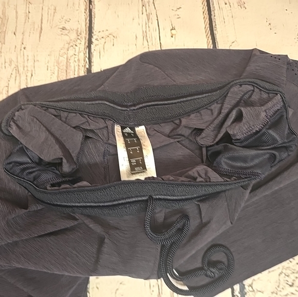 Adidas Mens Medium Elastic Waist Drawstring Athletic Shorts Steel Grey - Picture 8 of 13